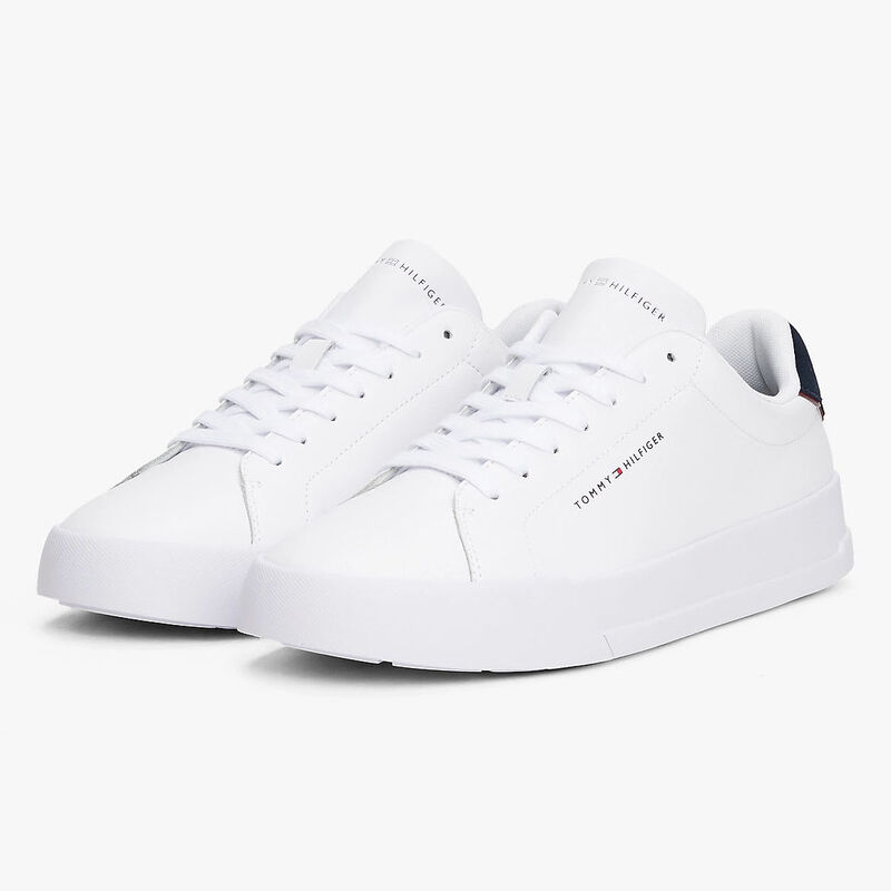 Tommy Hilfiger Essential Court Leather Detail Sneaker image number 1